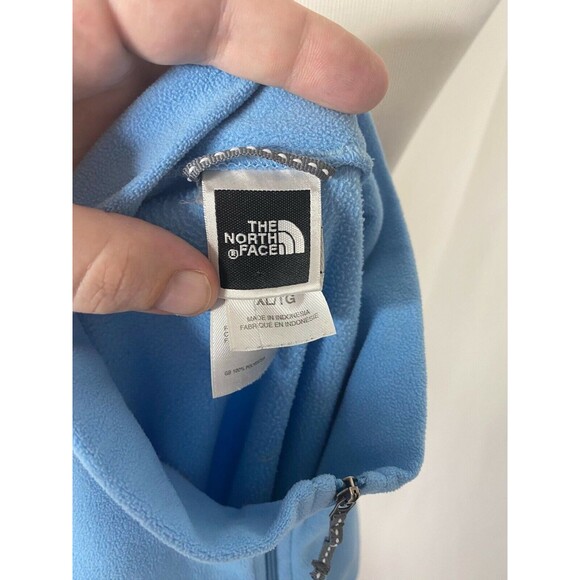 The North Face Girl's Fleece Pullover Blue TKA-100 Series Long Sleeve Size XL - Picture 7 of 9